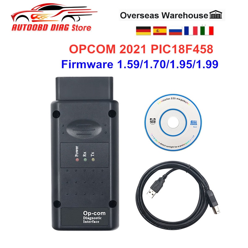 OPCOM 2021 200603a Opel  PIC18F458 FTDI OP COM ..